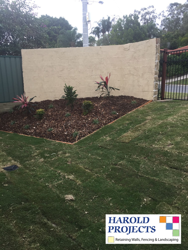 After - Concrete Fencing-Landscaping-Harold Projects-Brisbane