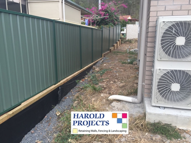 Before - Colourbond Fencing-Landscaping - Harold Projects